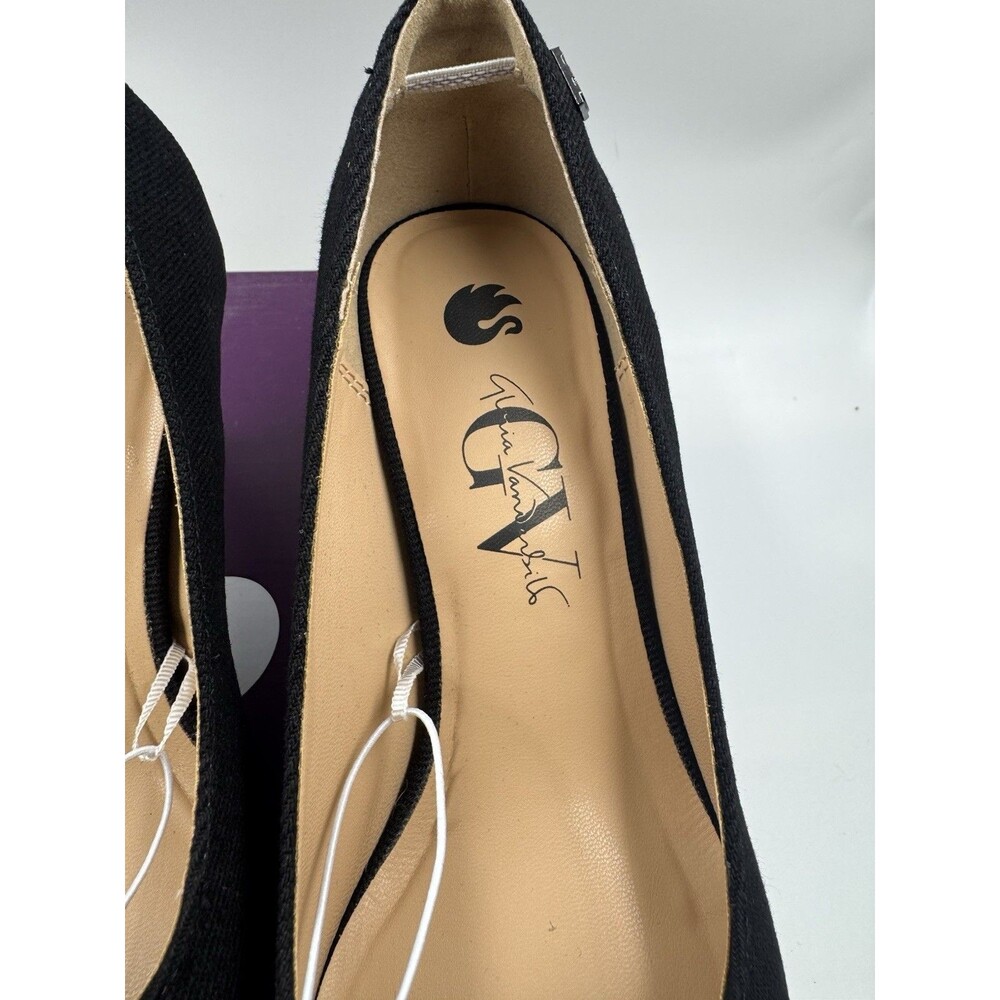 New Gloria Vanderbilt Women's Marilyn Pumps Black Closed Toe Heels Sz 6 Shoes - Picture 4 of 15